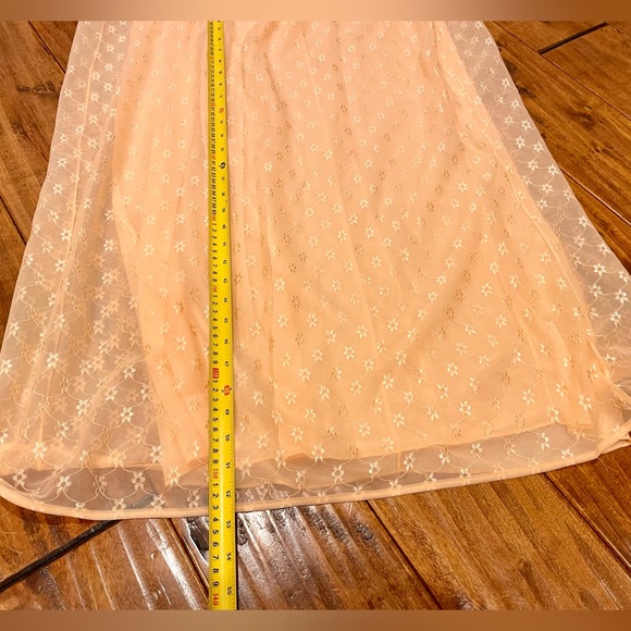 Vintage chiffon and nylon full length nightie nightgown lingerie - Picture 8 of 8